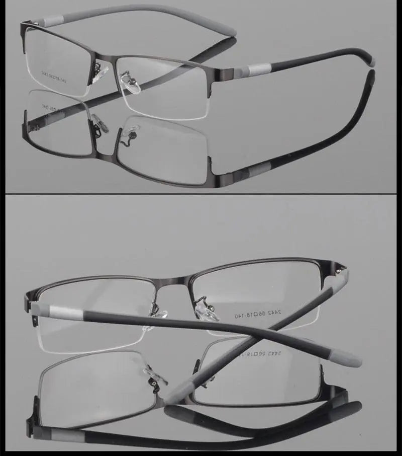 Unisex Semi-Rimless TR90 Prescription Glasses 2242 — view 18 | Rx Spectacle
