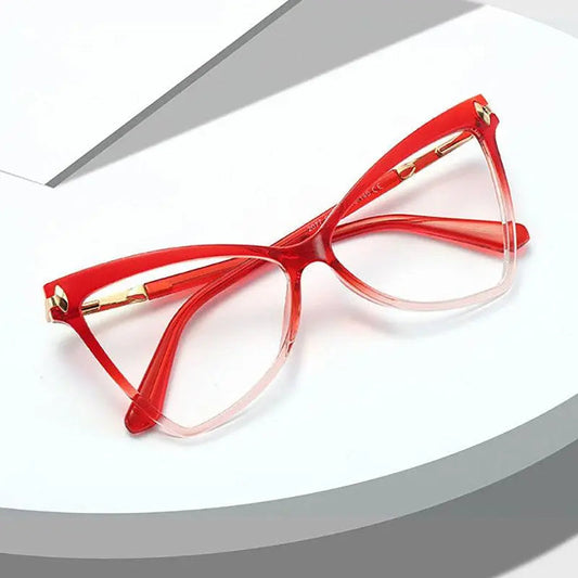 Women's Cat Eye Full Rim TR90 Prescription Glasses 2077 — view 1 | Rx Spectacle