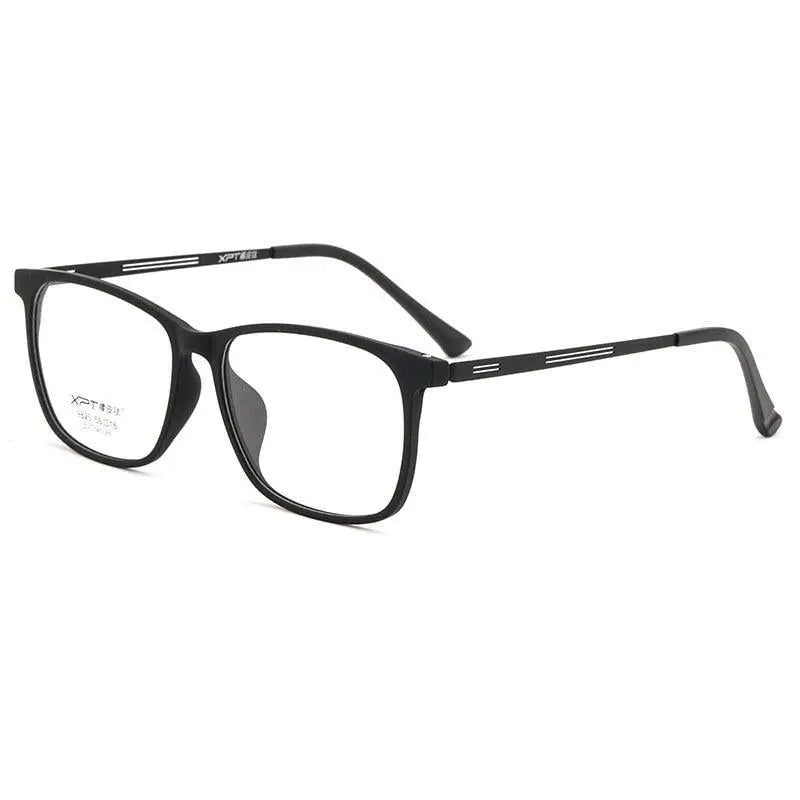 Men's Square Full Rim Titanium Prescription Glasses 9825 — view 11 | Rx Spectacle
