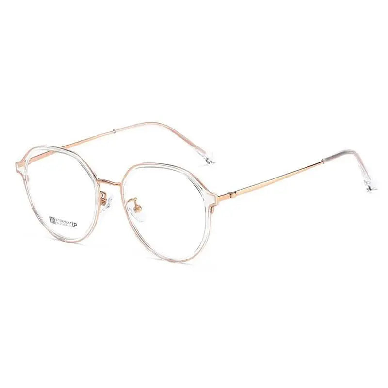 Unisex Round Full Rim Titanium Prescription Glasses 7012 — view 6 | Rx Spectacle