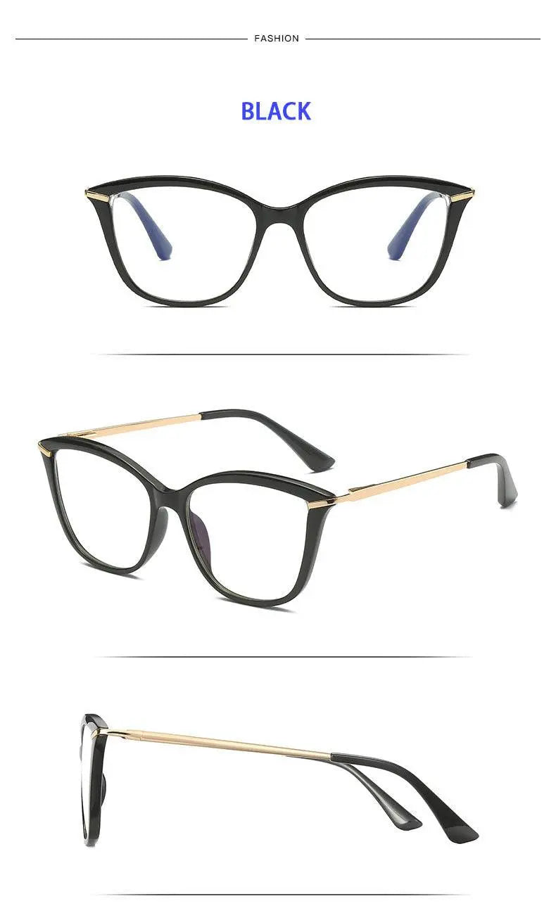 Women's Cat Eye Full Rim TR90 Prescription Glasses 2036 — view 15 | Rx Spectacle