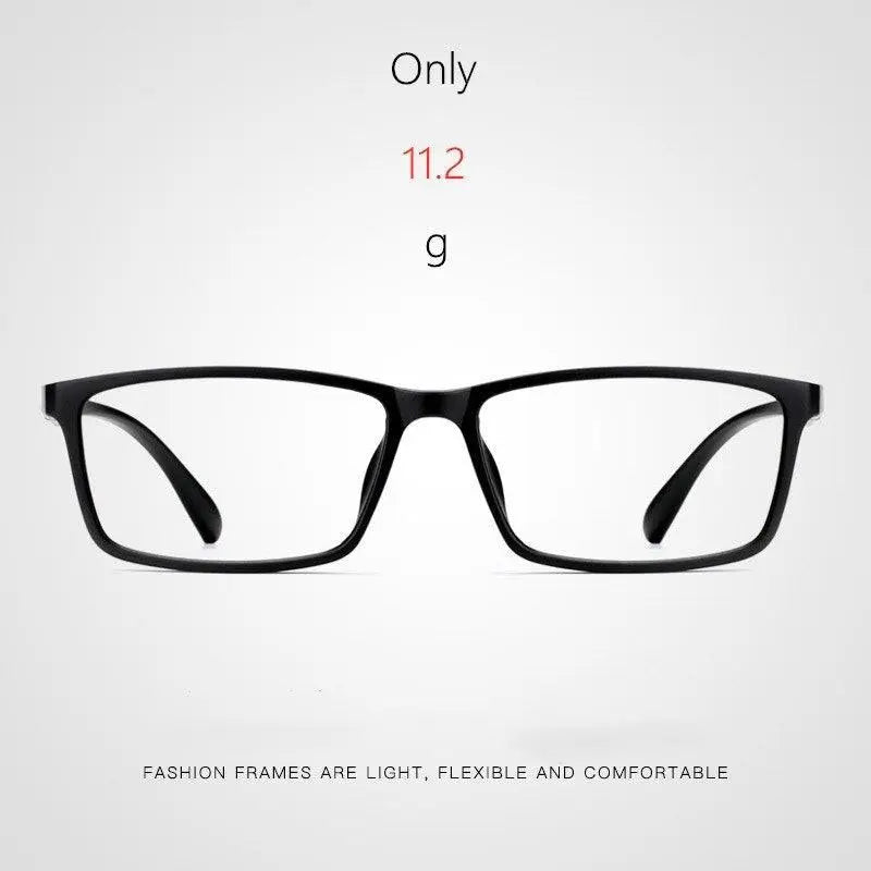 Men's Square Full Rim Resin Prescription Glasses D114 — view 9 | Rx Spectacle