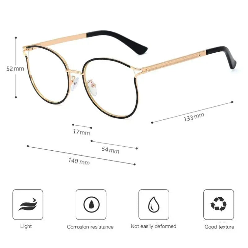Women's Cat Eye Full Rim TR90 Prescription Glasses 95785 — view 12 | Rx Spectacle