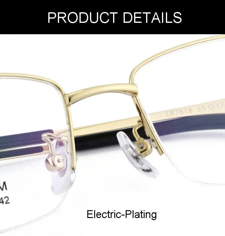 Men's Full Rim Titanium Prescription Glasses Lr7818 — view 13 | Rx Spectacle