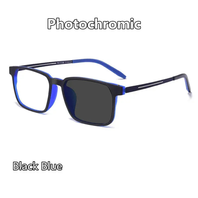 Unisex Square Full Rim Titanium Reading Glasses 88781 — view 10 | Rx Spectacle