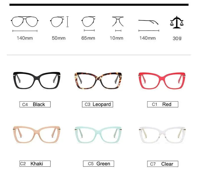 Women's Cat Eye Full Rim Acetate Prescription Glasses 97331 — view 12 | Rx Spectacle
