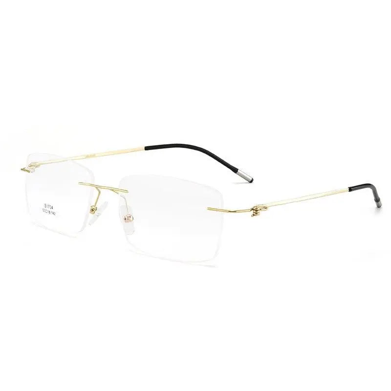 Men's Rimless Alloy Screwless Prescription Glasses S1704 — view 6 | Rx Spectacle