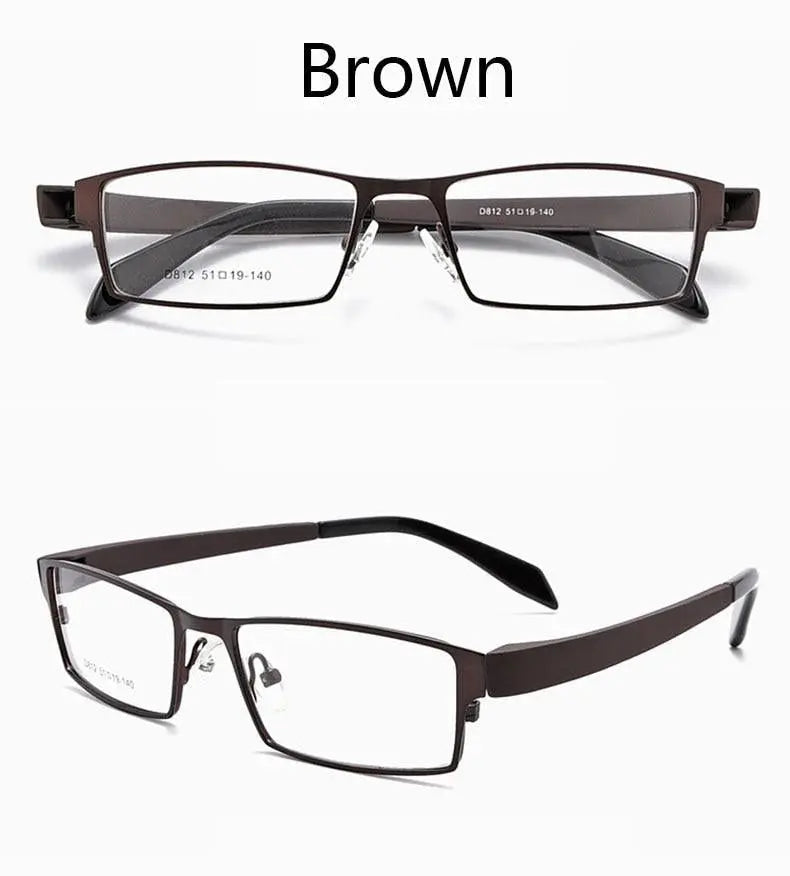 Unisex Square Full Rim TR90 Prescription Glasses D812 — view 9 | Rx Spectacle