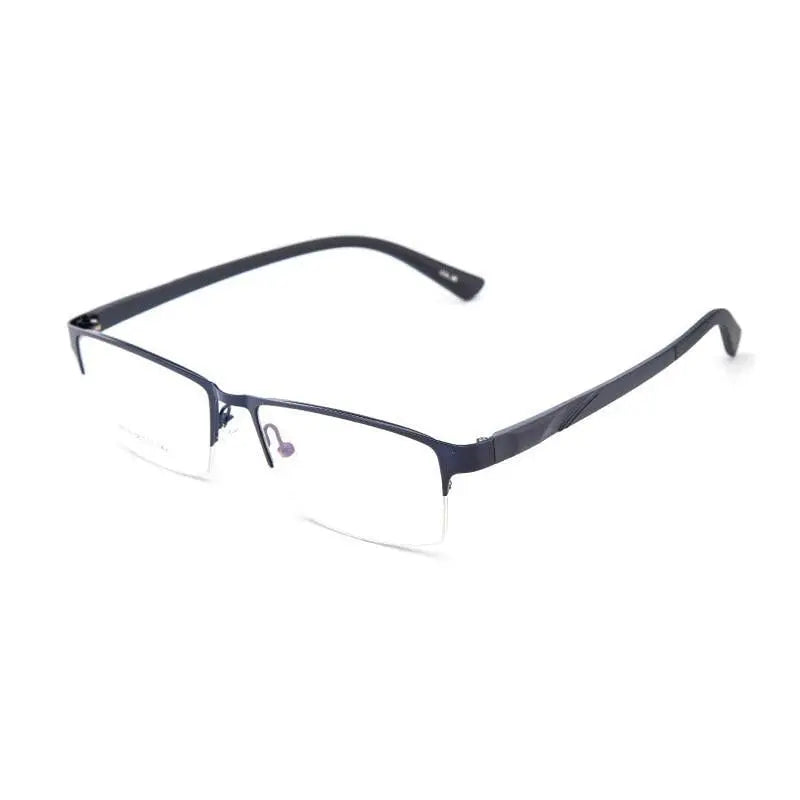 Unisex Semi-Rimless Alloy Prescription Glasses 16019 — view 9 | Rx Spectacle