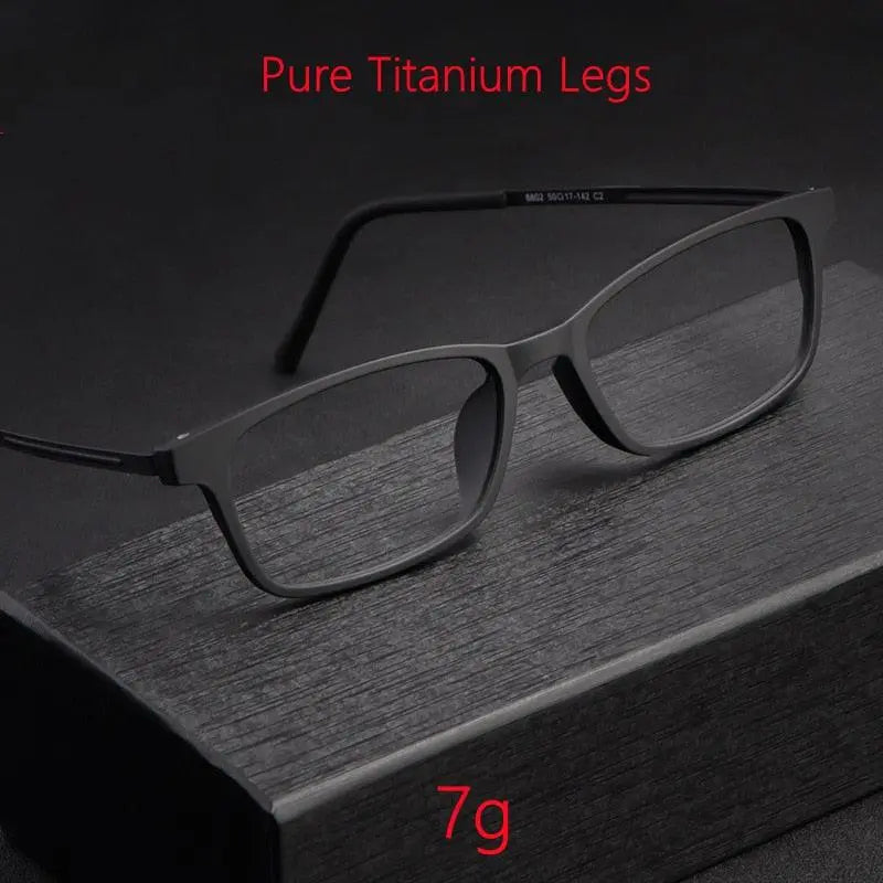 Unisex Full Rim Titanium Prescription Glasses 8802 — view 2 | Rx Spectacle