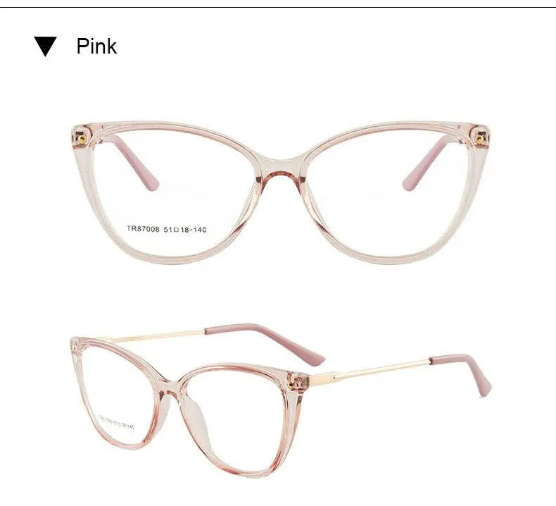 Cat Eye Full Rim TR90 Prescription Glasses 7008 — view 18 | Rx Spectacle