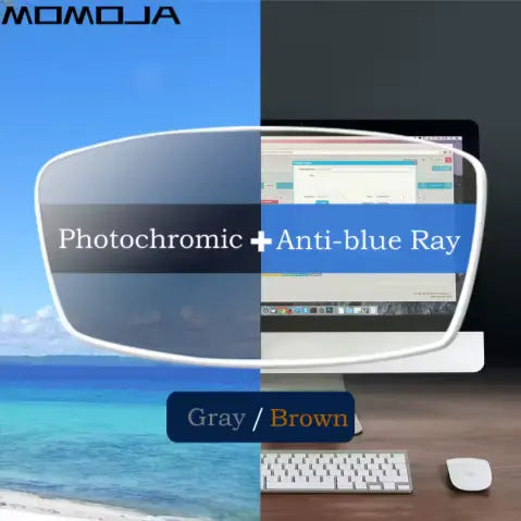 Single Vision Photochromic Anti Blue Lenses — view 1 | Rx Spectacle