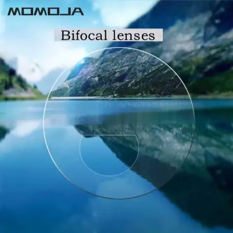 Flat Top Round Clear Bifocal Lenses — view 1 | Rx Spectacle