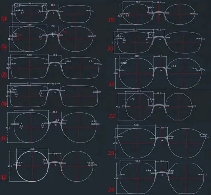 Rimless Titanium Prescription Glasses 58003 — view 19 | Rx Spectacle
