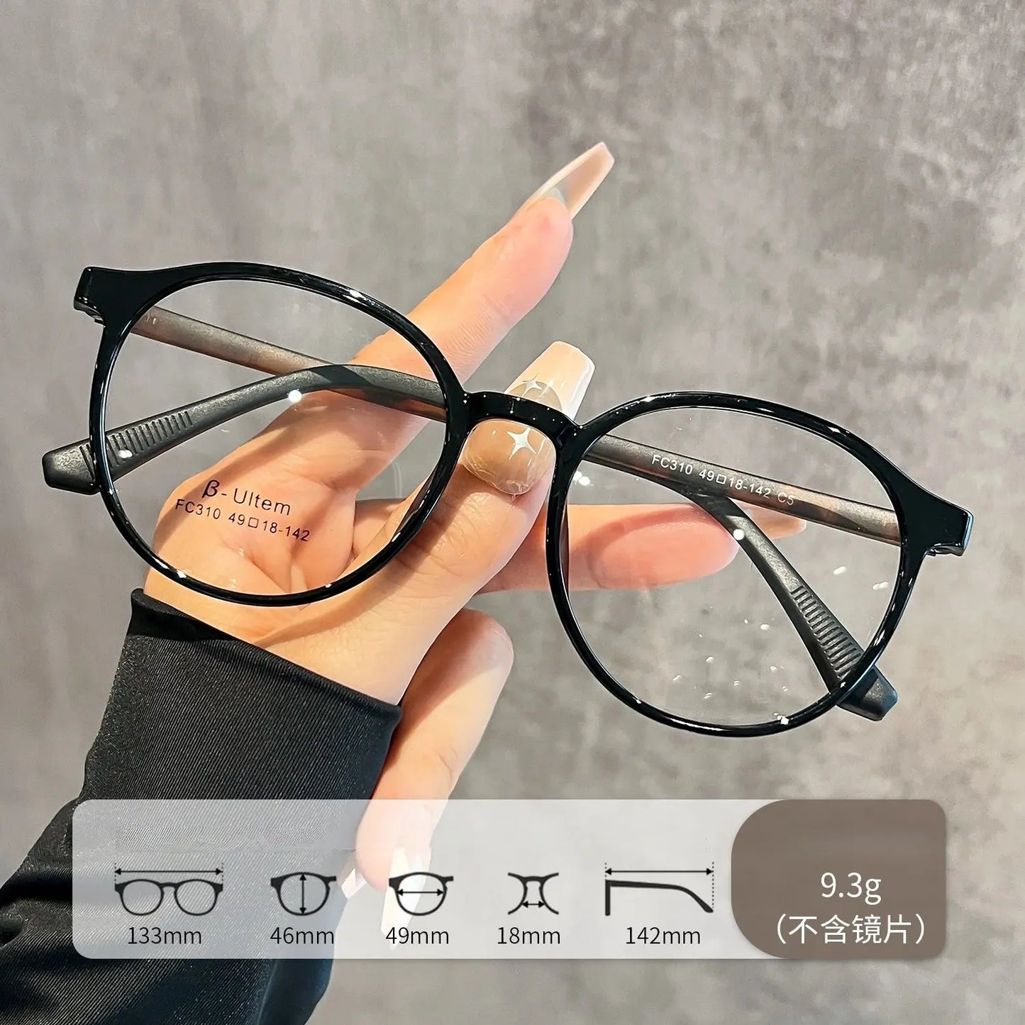 Women's Oval Full Rim Titanium Prescription Glasses 57310 — view 5 | Rx Spectacle