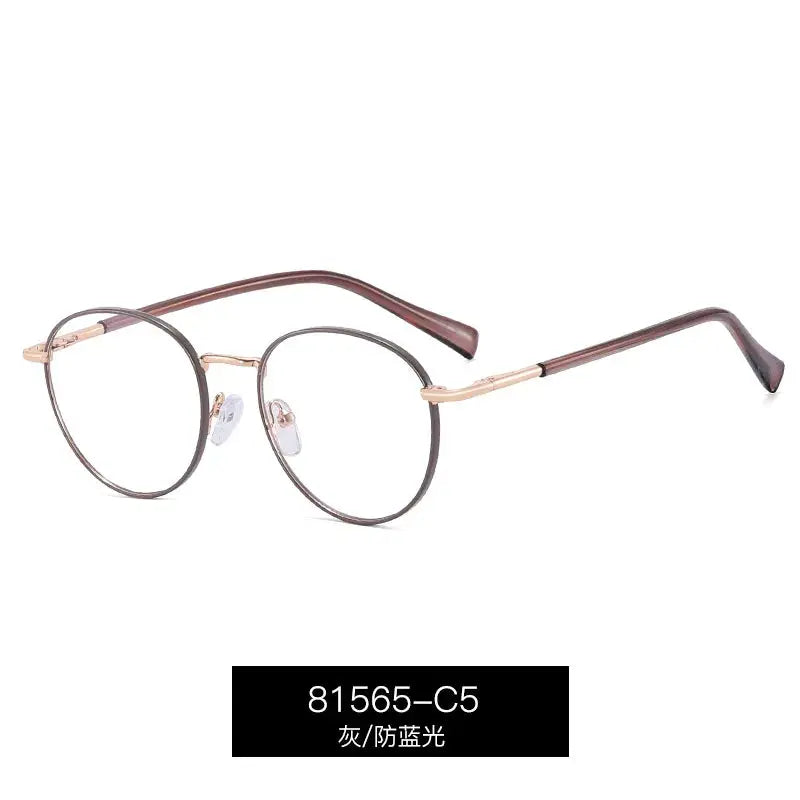 Women's Oval Full Rim Alloy Prescription Glasses 81565 — view 5 | Rx Spectacle