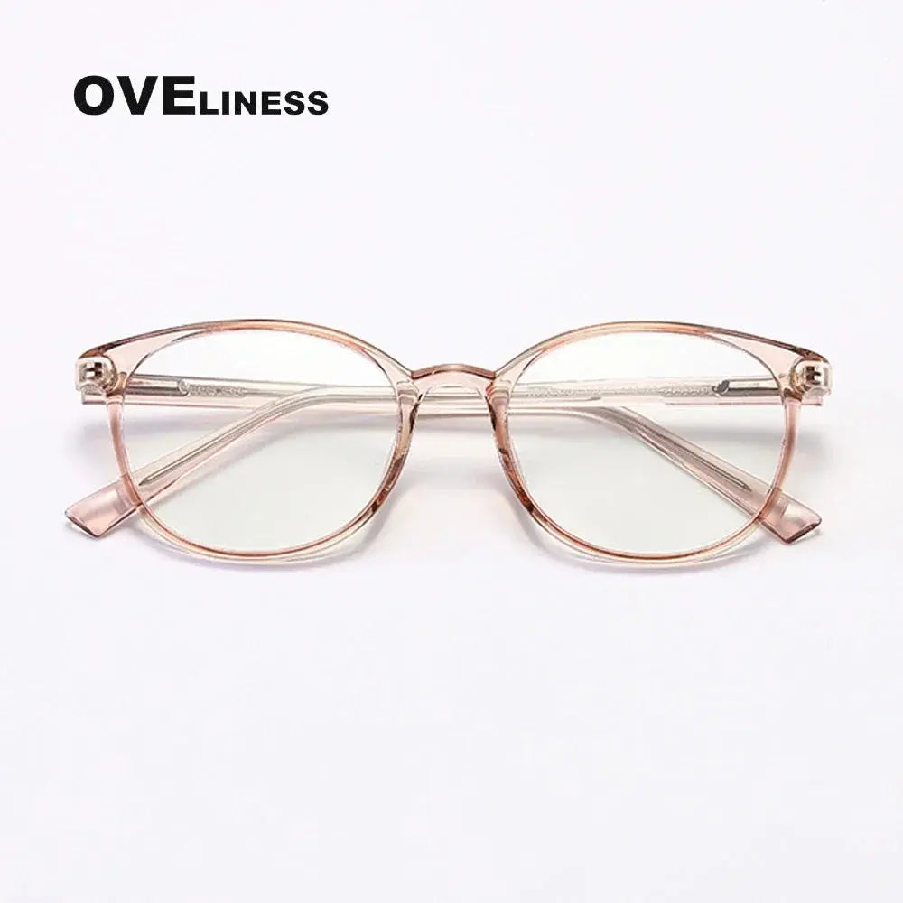 Women's Round Full Rim Titanium Prescription Glasses 398109 — view 4 | Rx Spectacle