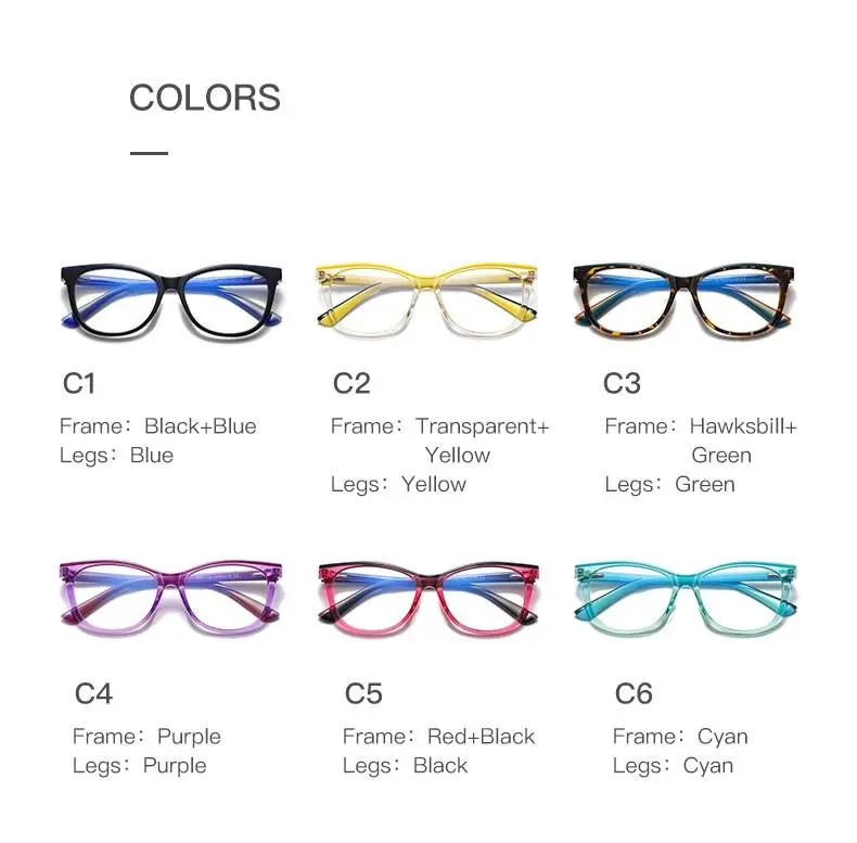 Unisex Square Full Rim TR90 Prescription Glasses 20207 — view 14 | Rx Spectacle