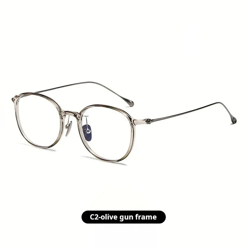Women's Square Full Rim Titanium Prescription Glasses 50045 — view 4 | Rx Spectacle