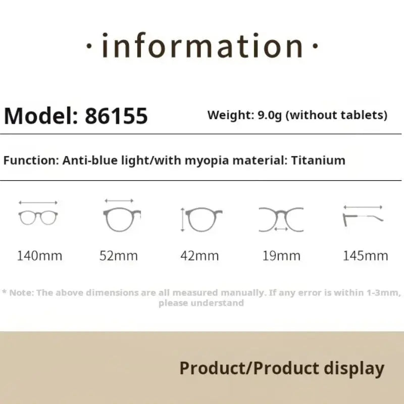 Women's Cat Eye Full Rim Titanium Prescription Glasses 86155 — view 2 | Rx Spectacle