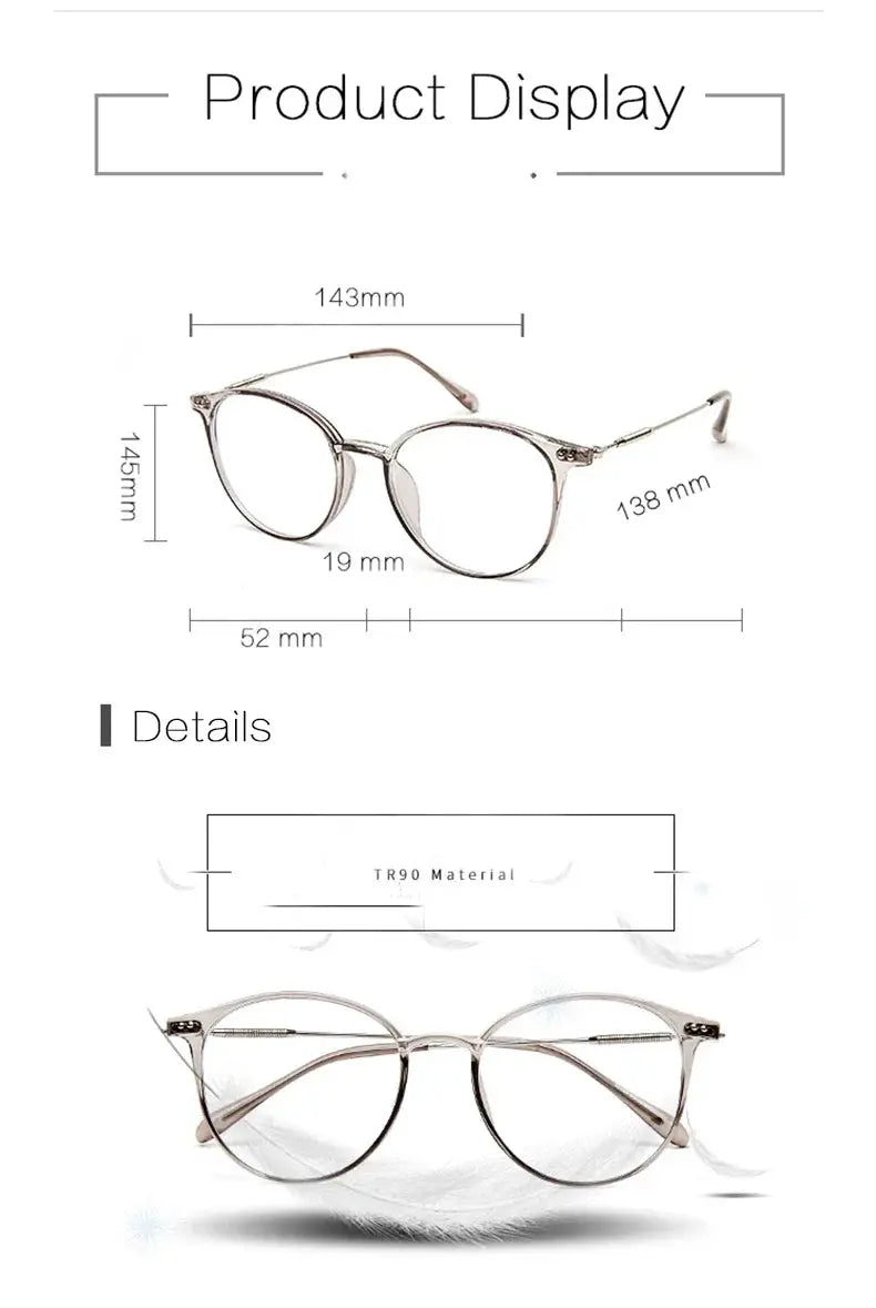 Unisex Round Full Rim Acetate Prescription Glasses 13819 — view 2 | Rx Spectacle