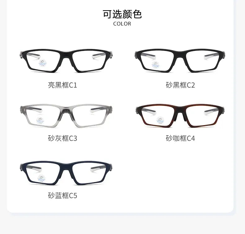 Men's Rectangular Full Rim Plastic Prescription Glasses 81278 — view 15 | Rx Spectacle