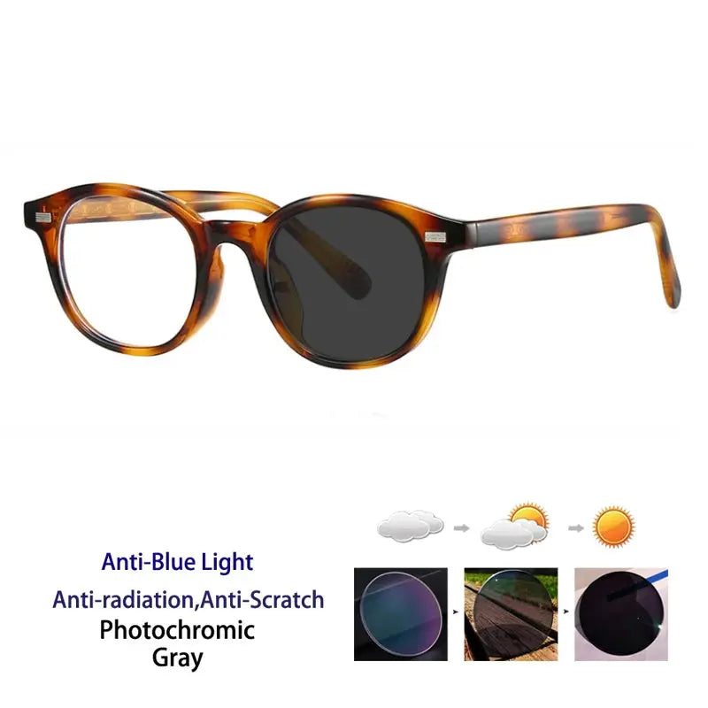 Unisex Round Full Rim TR90 Reading Glasses 28017 — view 3 | Rx Spectacle