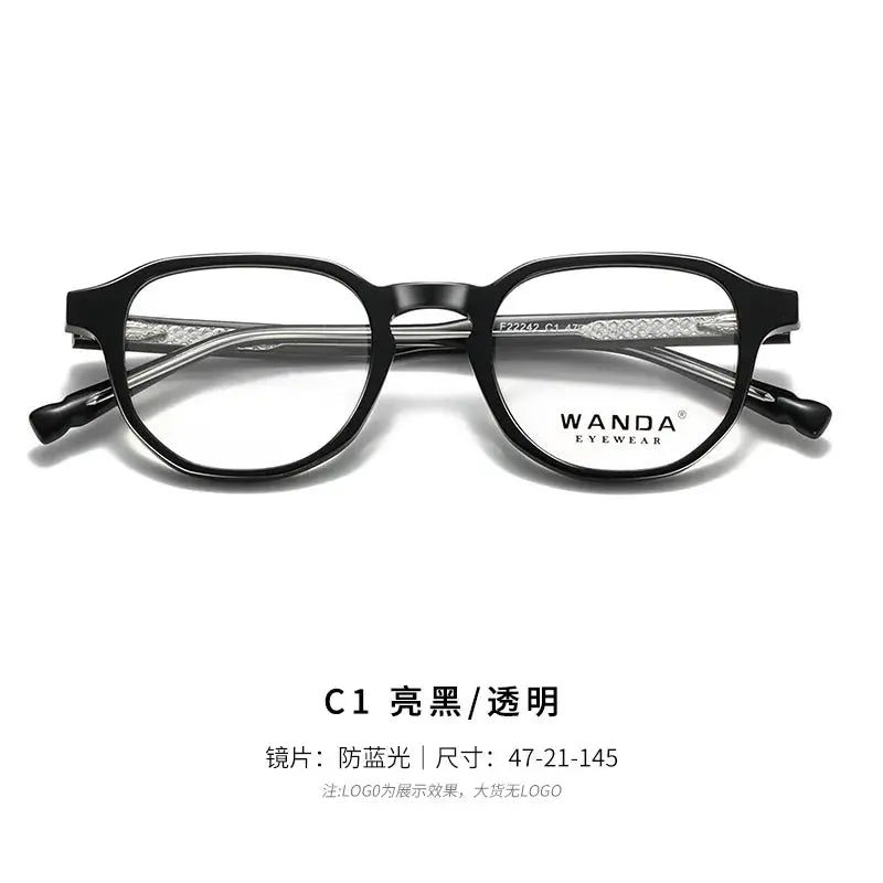 Women's Oval Full Rim TR90 Flat Top Prescription Glasses 22242 — view 4 | Rx Spectacle