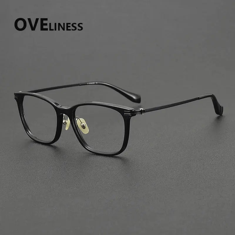 Unisex Square Full Rim Titanium Prescription Glasses 390012 — view 3 | Rx Spectacle