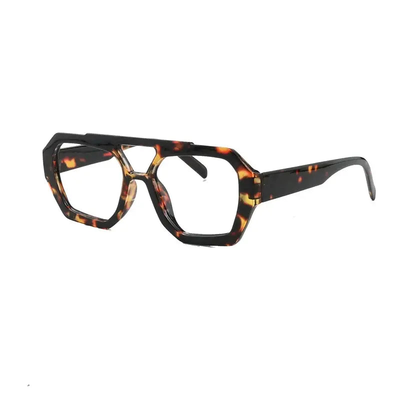 Unisex Polygon Full Rim TR90 Double Bridge Reading Glasses 220033 — view 4 | Rx Spectacle