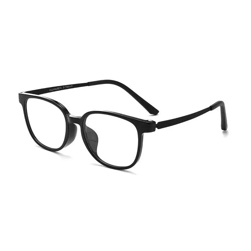 Unisex Square Full Rim Titanium Prescription Glasses 99905t — view 5 | Rx Spectacle