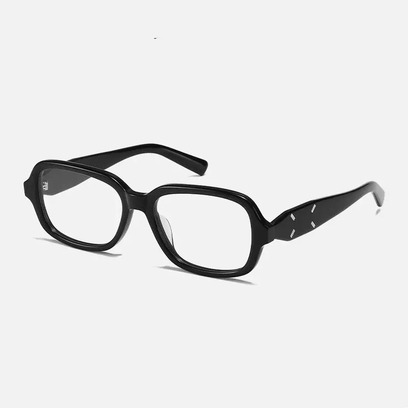 Unisex Square Full Rim Acetate Prescription Glasses 702031 — view 3 | Rx Spectacle