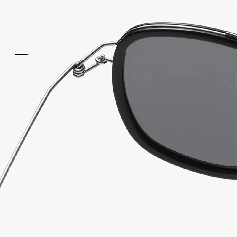 Unisex Square Full Rim Titanium Double Bridge Prescription Glasses 8205 — view 4 | Rx Spectacle