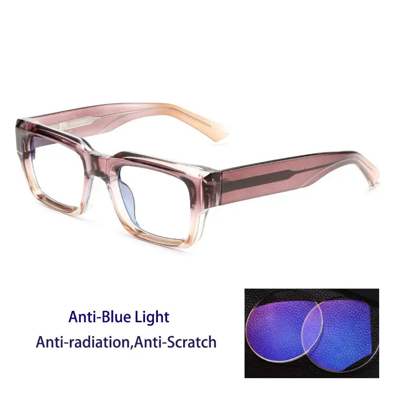 Unisex Square Full Rim Acetate Prescription Glasses 320500 — view 6 | Rx Spectacle