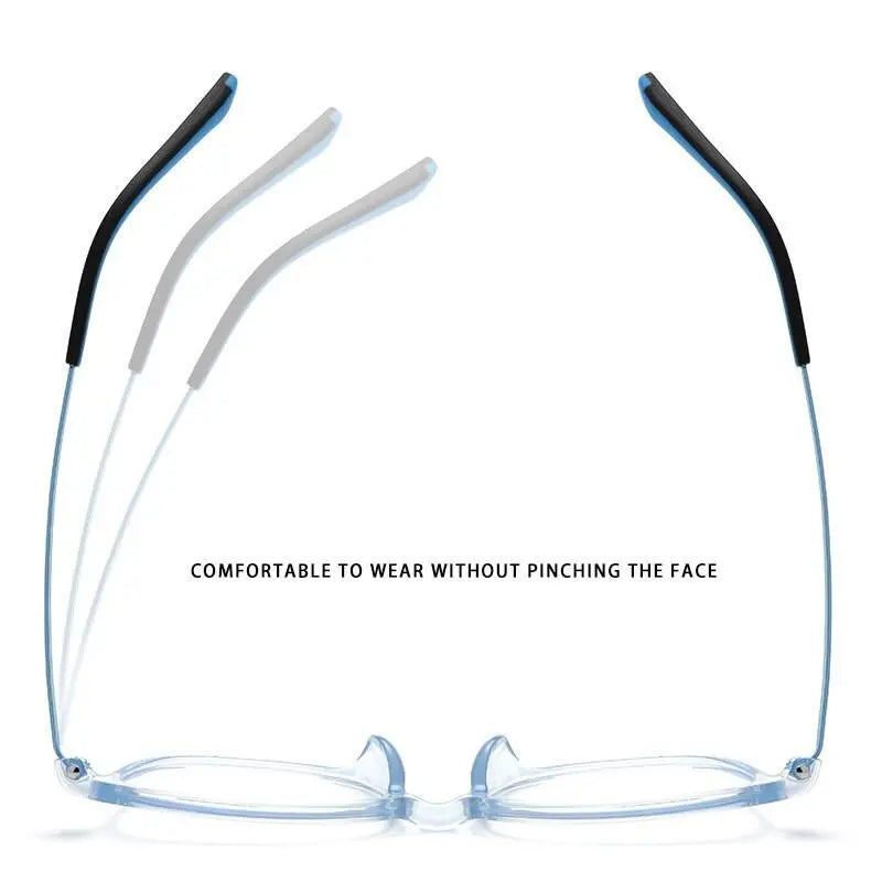 Unisex Square Full Rim Titanium Prescription Glasses 99905t — view 8 | Rx Spectacle