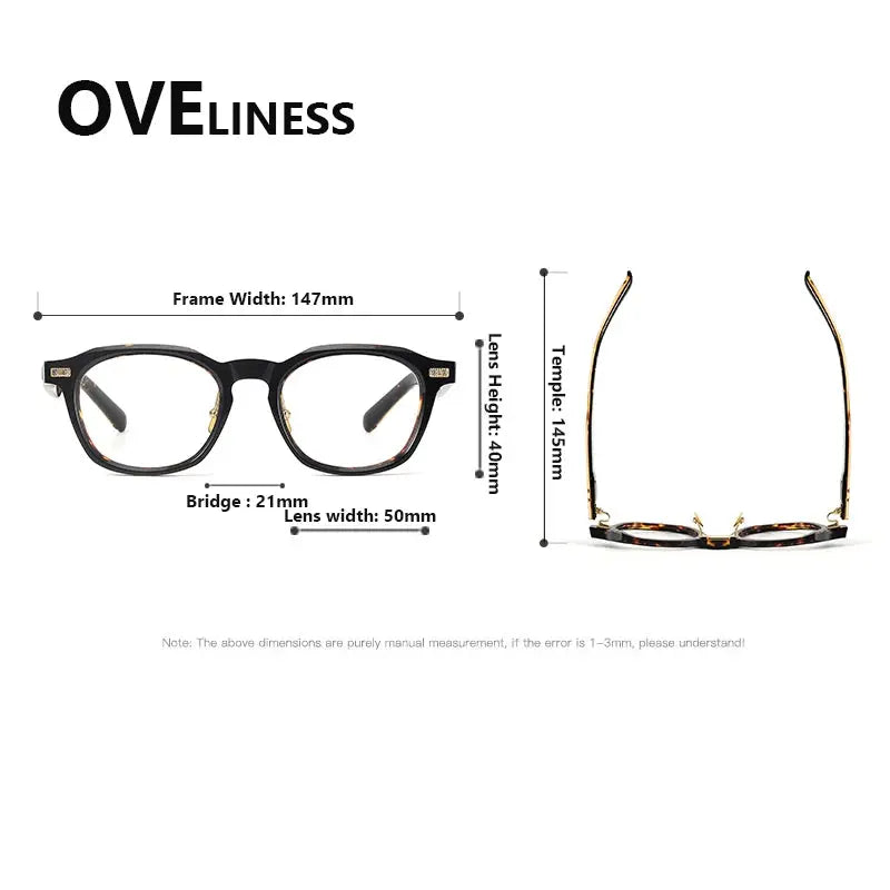 Unisex Oval Full Rim Acetate Prescription Glasses 321023 — view 2 | Rx Spectacle