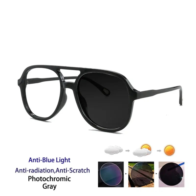 Unisex Square Full Rim TR90 Double Bridge Reading Glasses 73312 — view 4 | Rx Spectacle