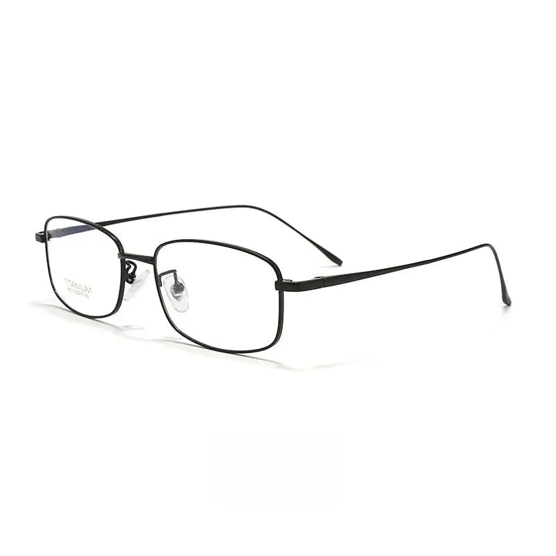 Men's Square Full Rim Titanium Prescription Glasses Y8027 — view 5 | Rx Spectacle