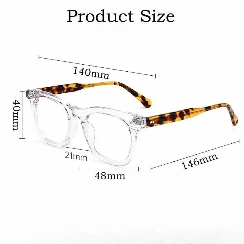 Unisex Square Full Rim Acetate Prescription Glasses Kbt98612 — view 3 | Rx Spectacle