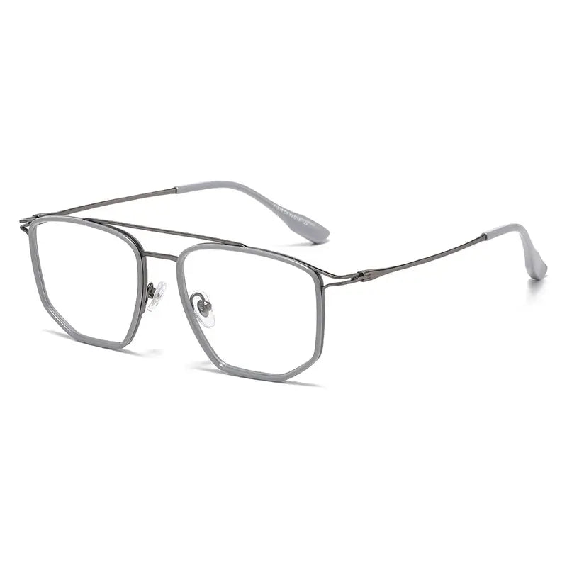 Unisex Square Full Rim TR90 Double Bridge Prescription Glasses 41039 — view 6 | Rx Spectacle