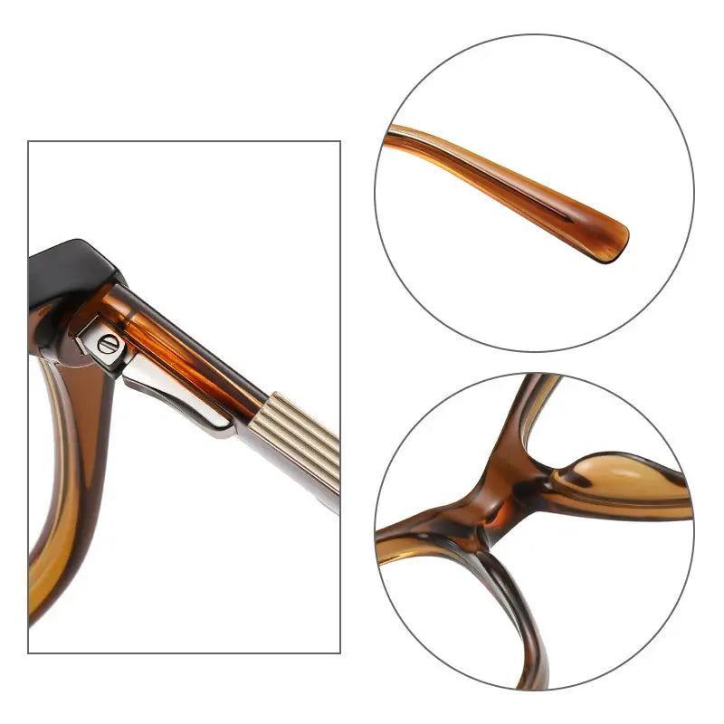 Unisex Cat Eye Full Rim Acetate Reading Glasses C909 — view 3 | Rx Spectacle