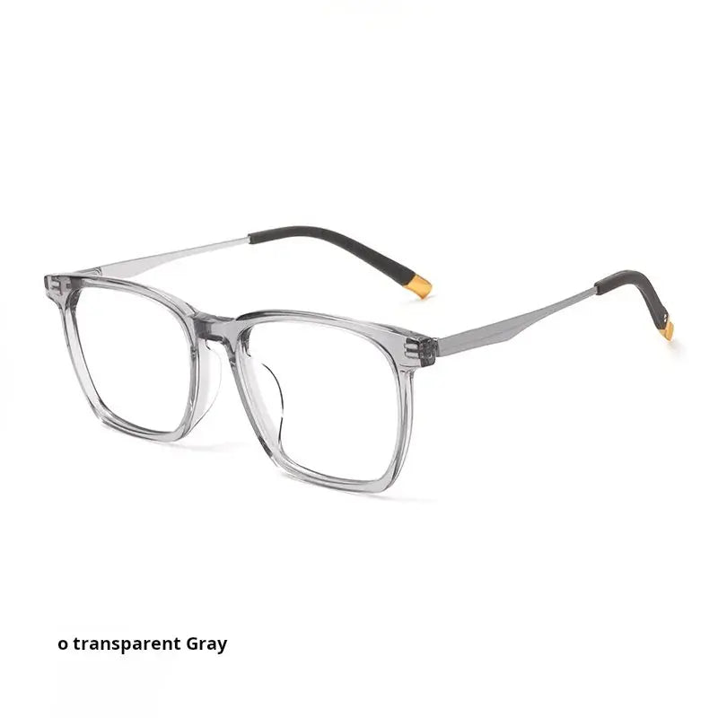 Unisex Square Full Rim Titanium Oversized Prescription Glasses 72582 — view 4 | Rx Spectacle