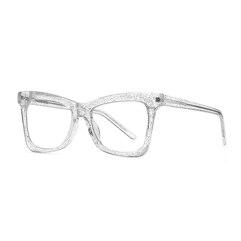 Women's Cat Eye Full Rim Titanium Prescription Glasses 2042 — view 2 | Rx Spectacle