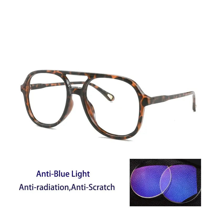 Unisex Square Full Rim TR90 Double Bridge Reading Glasses 73312 — view 8 | Rx Spectacle