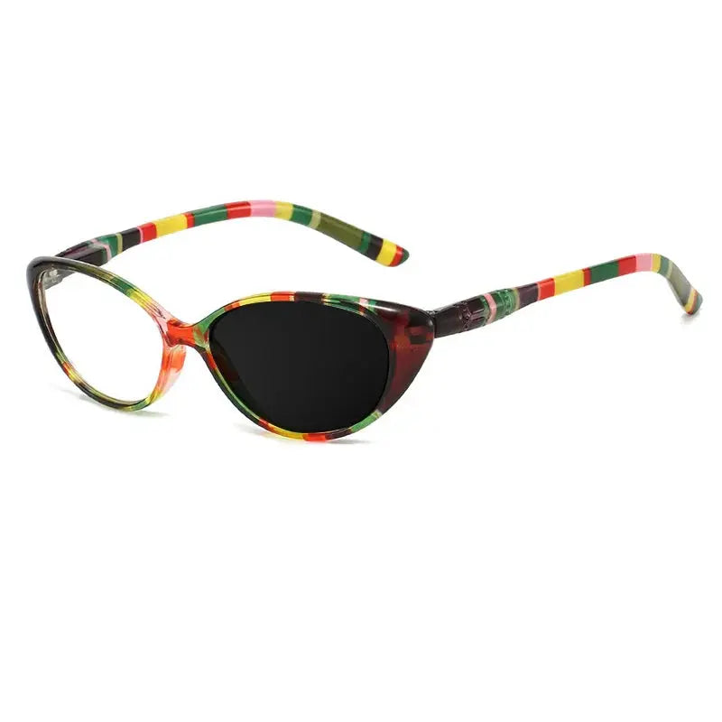 Women's Cat Eye Full Rim Alloy Reading Glasses 725001 — view 4 | Rx Spectacle
