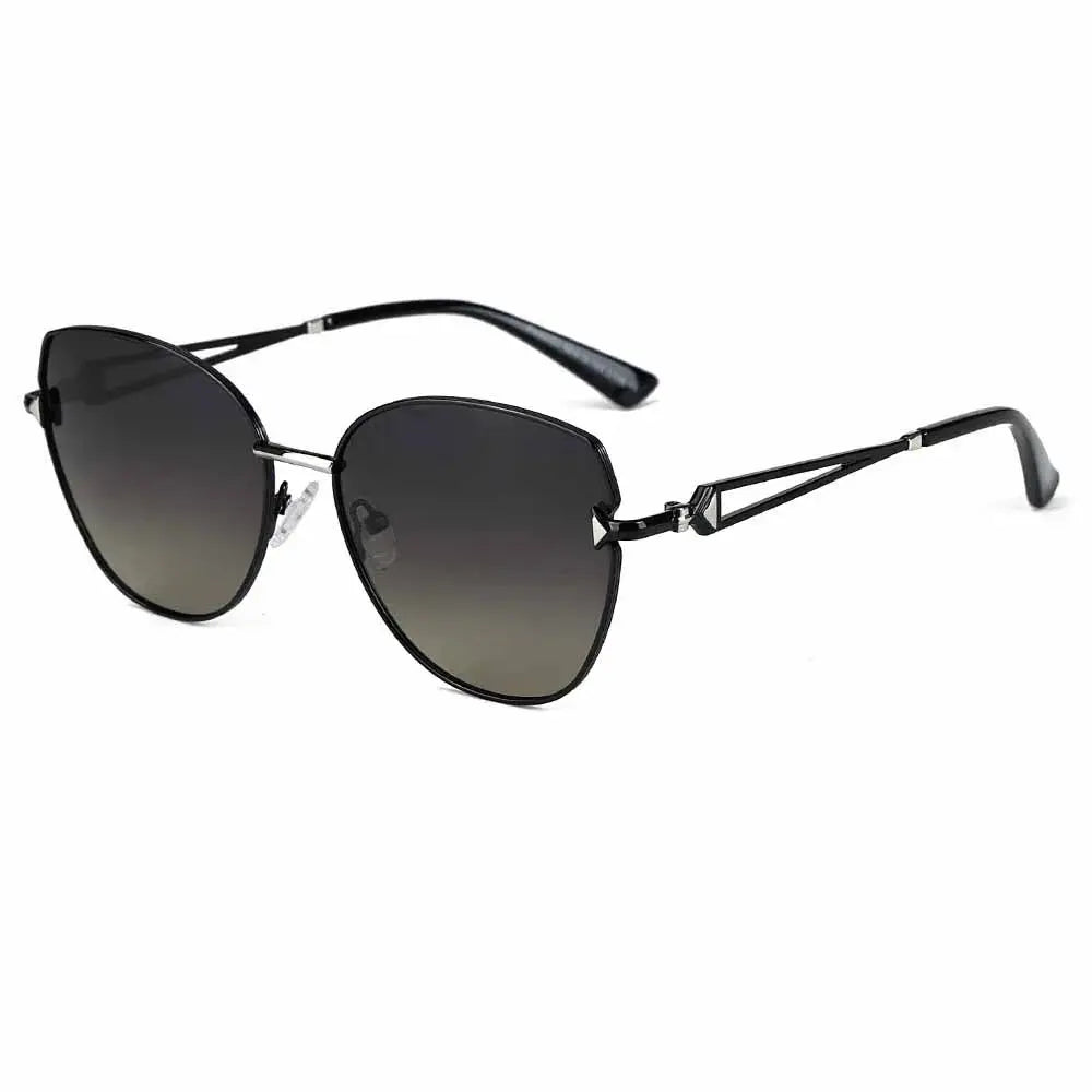 Women's Cat Eye Full Rim Alloy Prescription Glasses 33123 — view 3 | Rx Spectacle