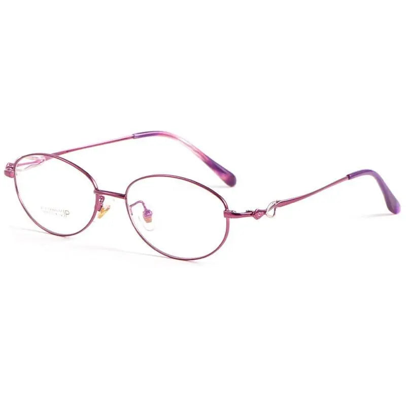 Women's Oval Full Rim Alloy Prescription Glasses 3524X — view 5 | Rx Spectacle