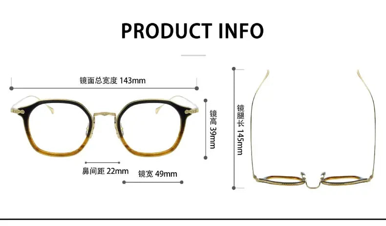Unisex Square Full Rim Titanium Prescription Glasses 396108 — view 2 | Rx Spectacle