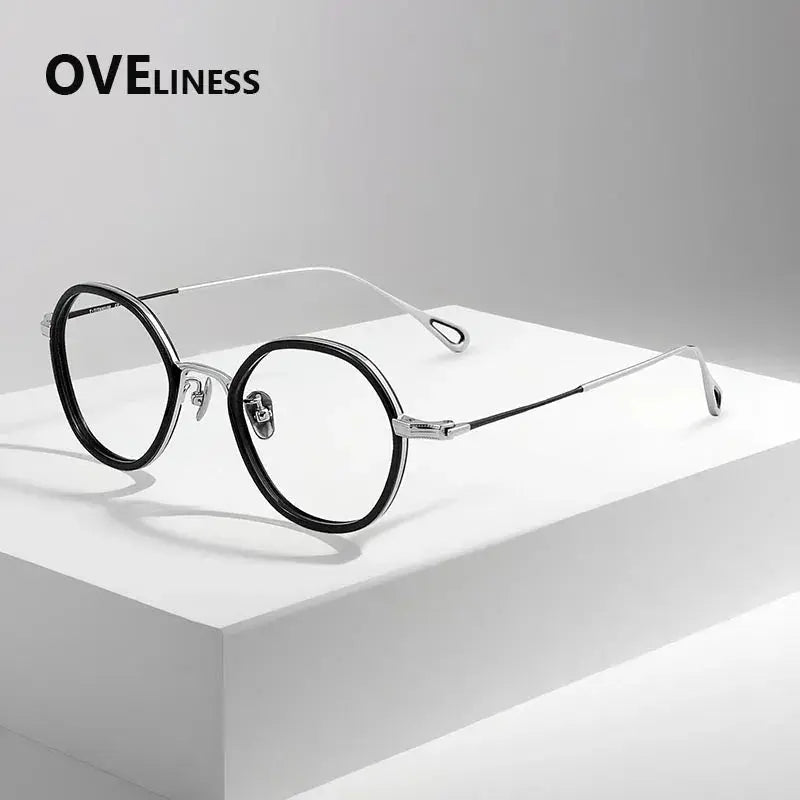 Women's Polygon Full Rim Titanium Prescription Glasses 922142 — view 7 | Rx Spectacle