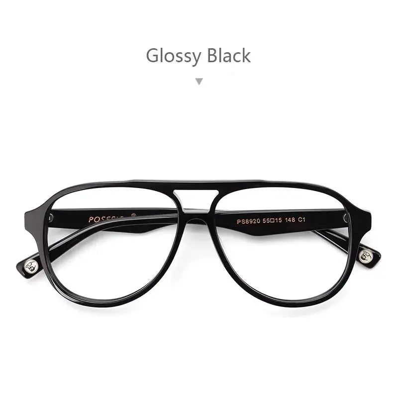 Unisex Oval Full Rim Acetate Double Bridge Prescription Glasses 892000 — view 6 | Rx Spectacle